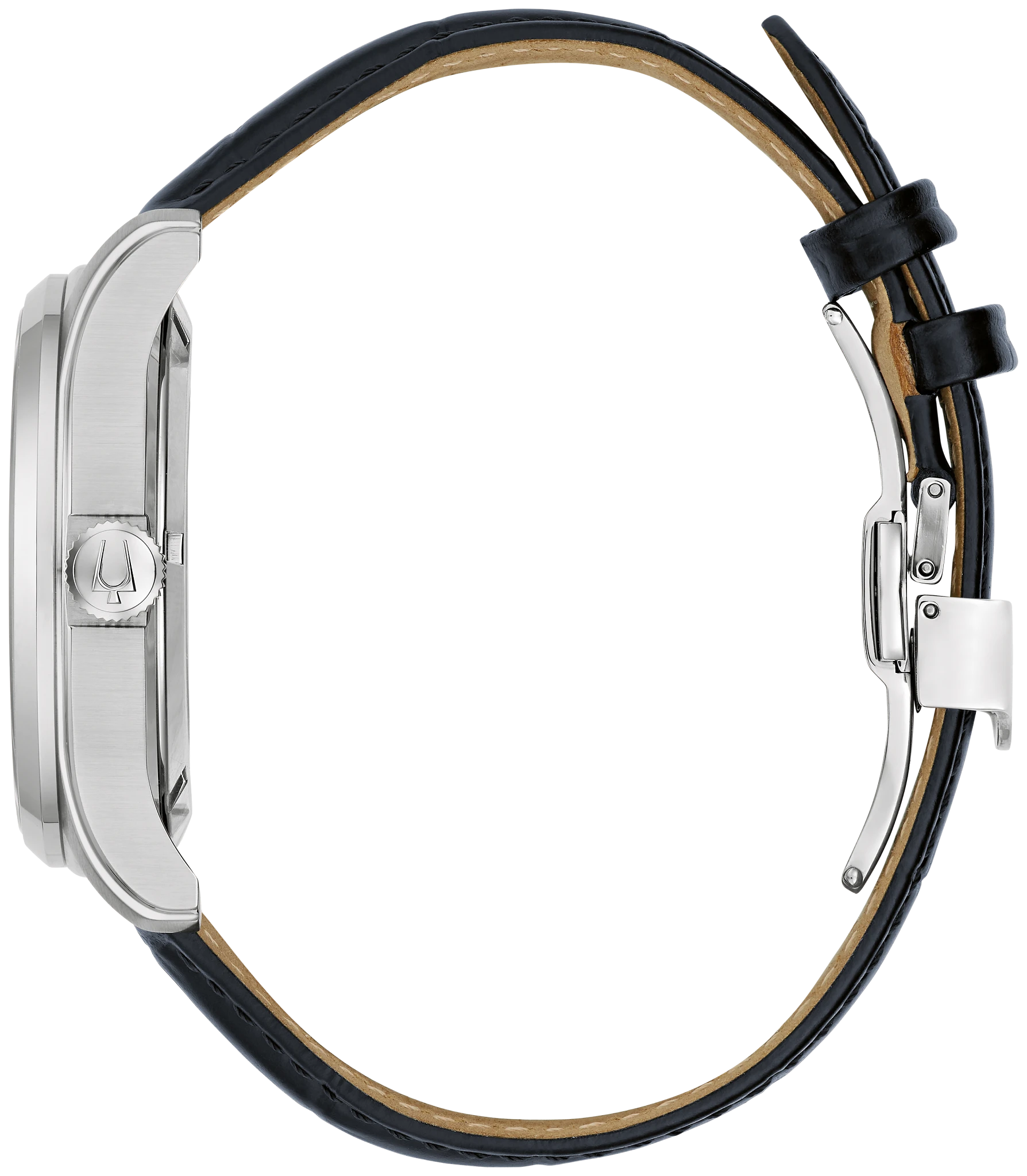 Blue Dial Leather Strap Wilton GMT 96B385 | Bulova